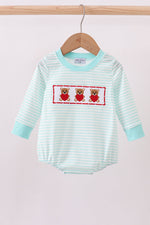 Blue bear embroidery bubble