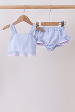 Blue Stripe 2pc Swimsuit