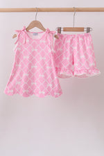 Pink Bow Knit Set