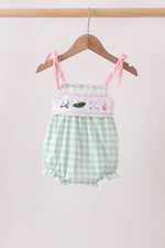 Green Golf Embroidered Bubble