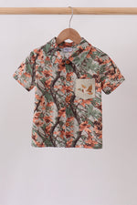 Camo Wildlife Embroidered Dad&me Button Down Shirt