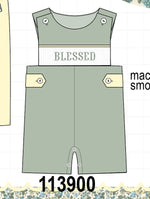 Sage Blessed Smocked Jon Jon