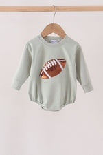 Sage football sequin bubble