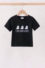 Black Ghost Embroidery Top