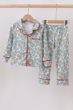 Santa claus cookie print pajams set