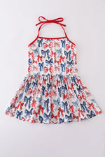 Bow print mom&me top