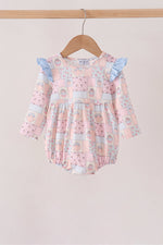 Pink pumpkin ruffle bubble