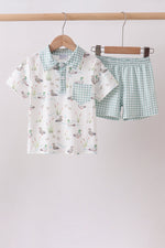 Green Duck Knit set
