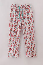 Christmas nutcracker print dad pajamas pants