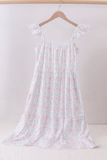 Blue starfish shell tiered women dress