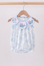 Blue Whale Embroidered Bubble
