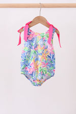 Tropical floral print swimsuit