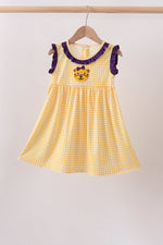 Purple LSU Tiger Applique Dress