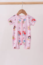 Pink Princess Bamboo Romper
