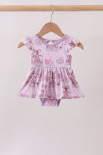 Purple Castle bamboo Ruffle Bubble