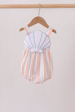 Seashell Stripe Appliqué Bubble