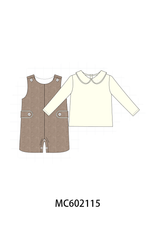 Brown Corduroy Jon Jon Set