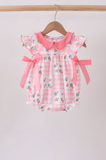 Pink Floral Ruffle Bubble