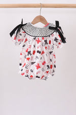 Black Georgia Smocked Bow Bubble