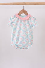 Pink Floral Bow Print Bubble