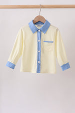Cream button down shirt