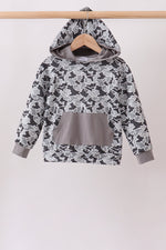 Grey Camouflage Hoodie