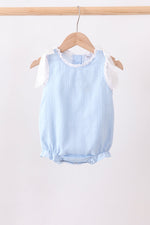 Blue Jacquard Lace Bubble