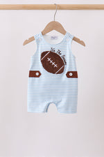 Blue Stripe Football French Knot Jon Jon