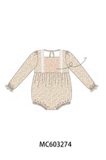 Floral Smocked Lace Bubble