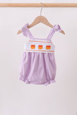 Purple Candy Smocked Bubble