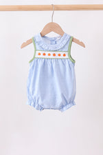 Blue Pumpkin Embroidery jacquard Ruffle Bubble