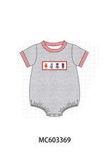 Grey character embroidery bubble