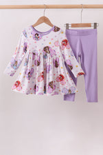 Purple princess pants set