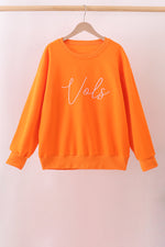 Orange Tennessee Vols Embroidery Mom&me Top