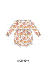 Orange Pumpkin Print Bubble