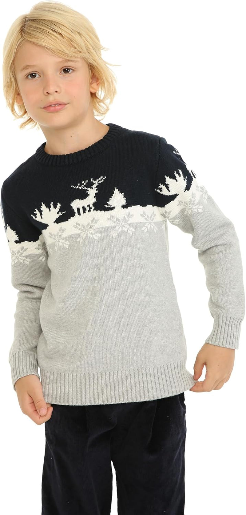 Boys Christmas Sweaters Xmas Reindeer Clothes