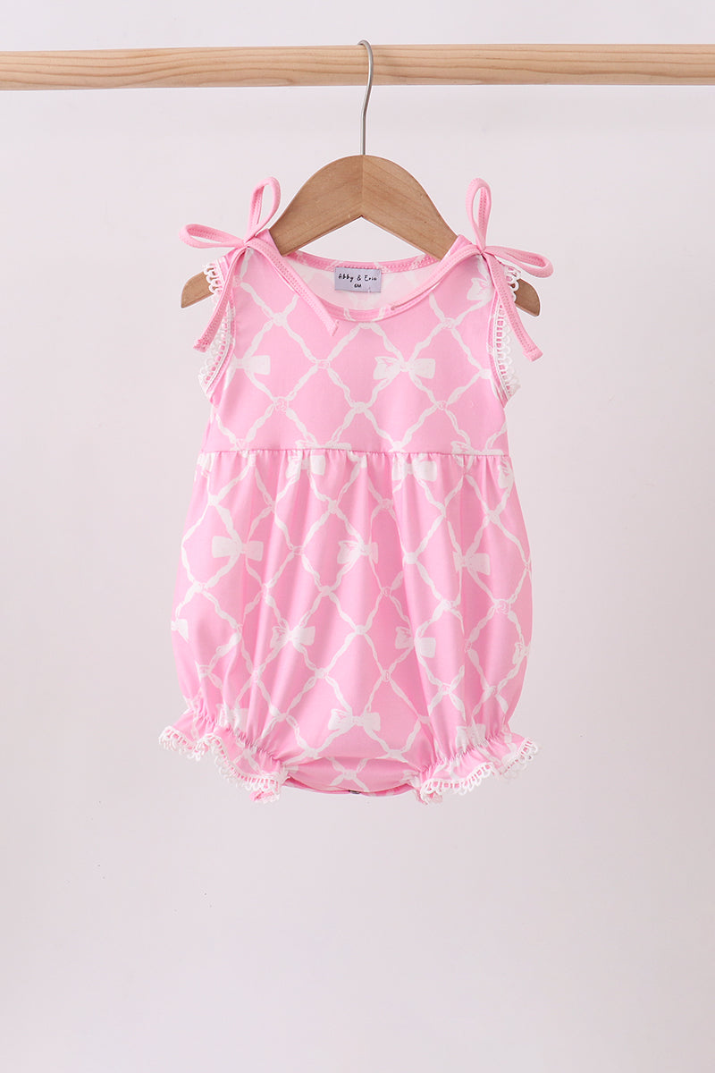 Pink Bow Knit Bubble
