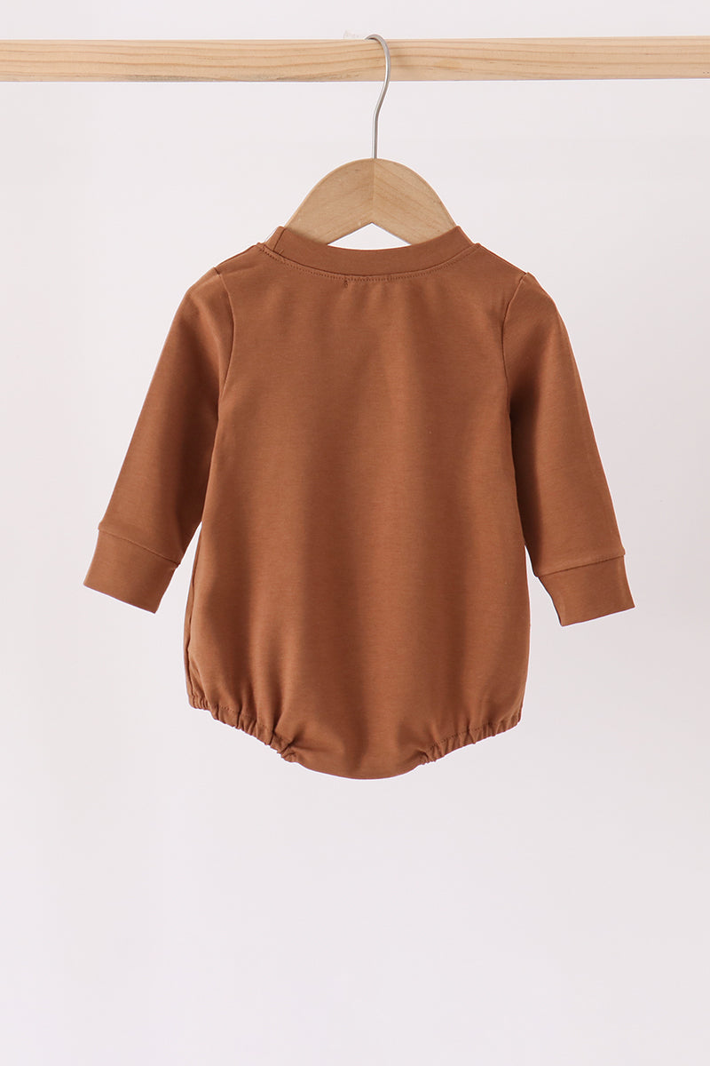 Brown Football French Knot Bubble
