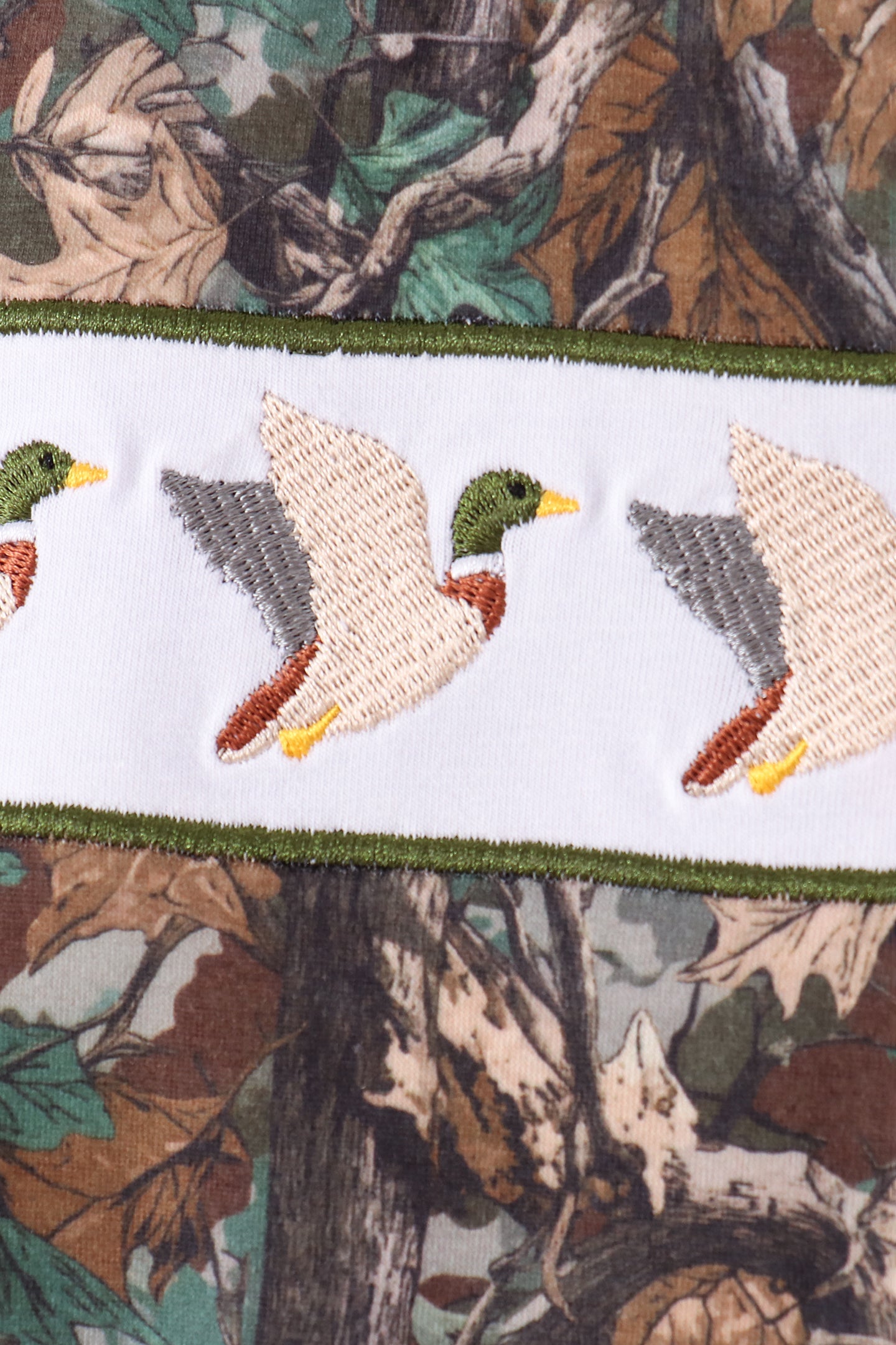 Camouflage Mallard Embroidery Pants Set