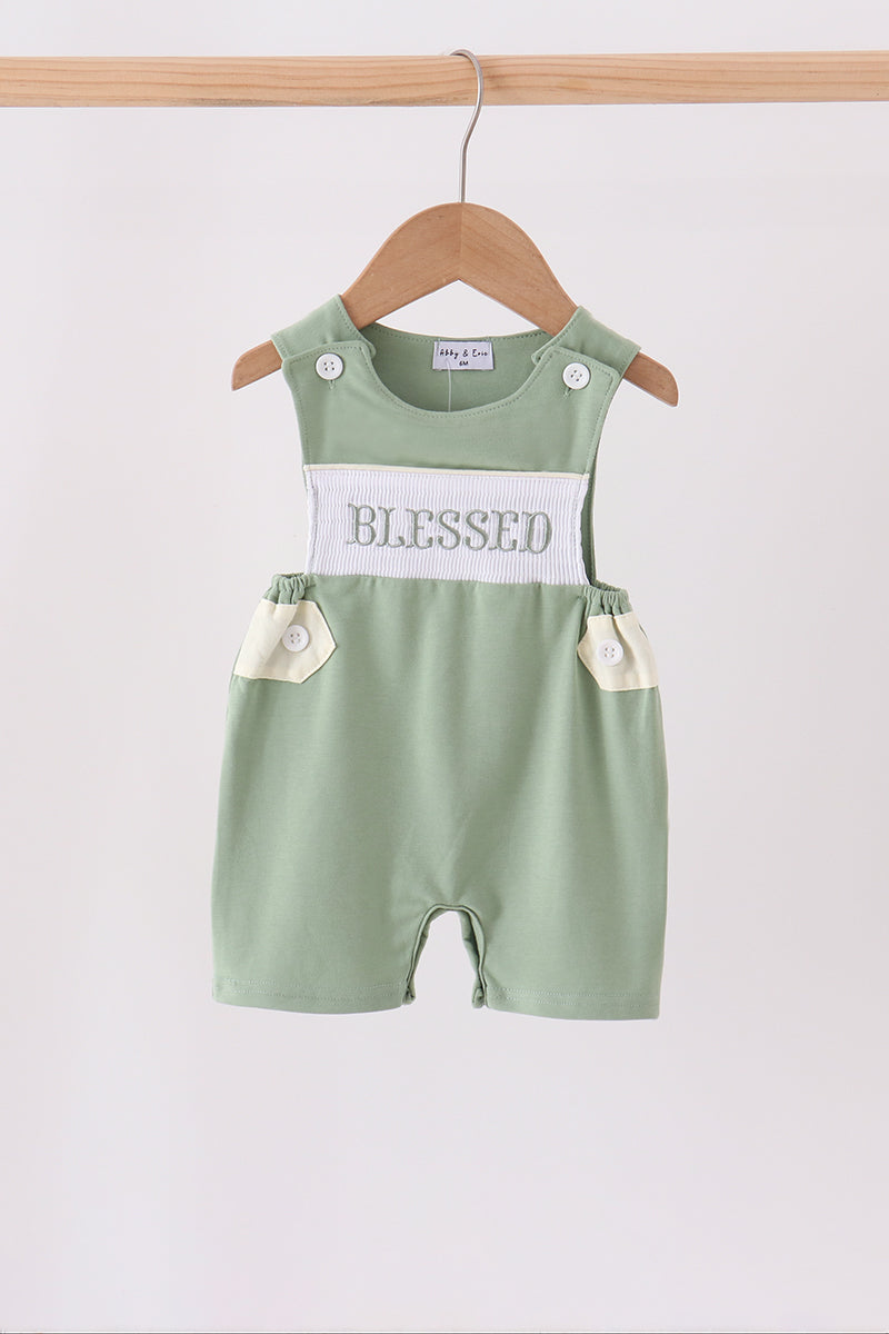 Sage Blessed Smocked Jon Jon