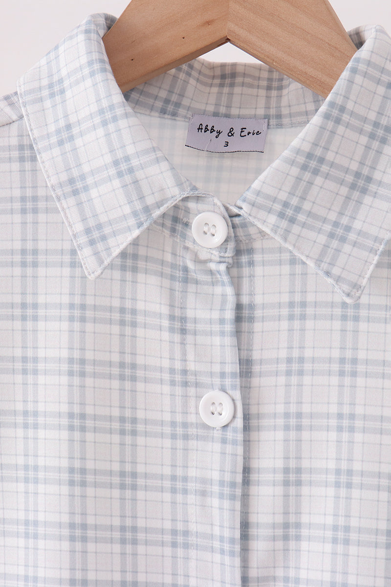 Plaid button down shirt