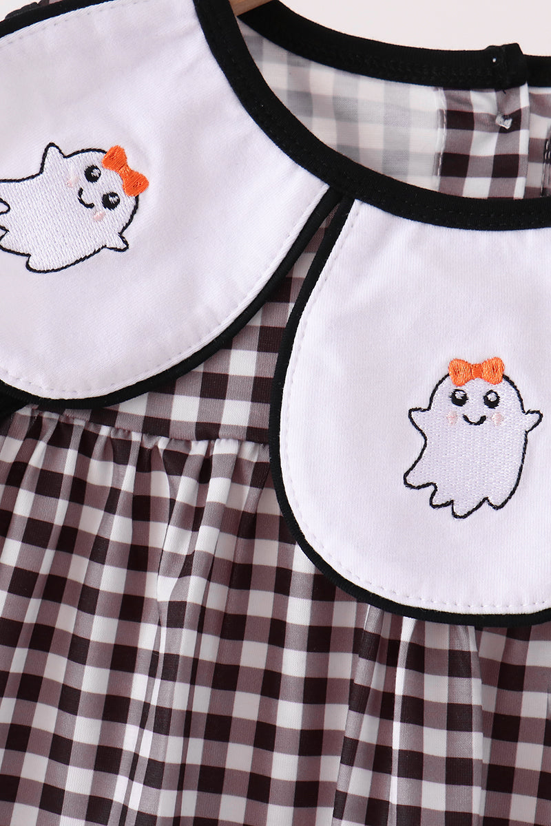 Pink Ghost Embroidery Pants Set