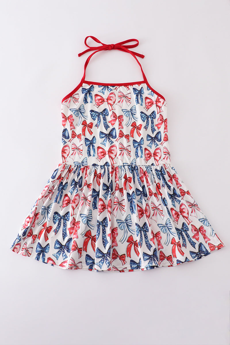 Bow print mom&me top