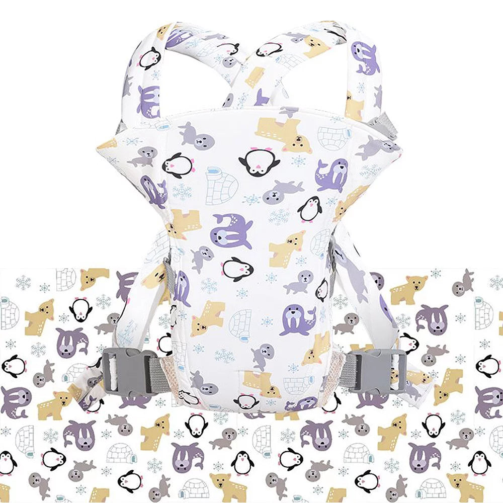 4 in 1 Baby Carrier,Infant Carrier Ergonomic Baby Carrier Backpack,Breathable Front Back Carrying Wrap Seat for Newborn Toddlers up to 33 Lbs,Unisex,Colorful