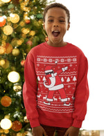 Santa Dab Sweatshirt Xmas Gifts Boys Ugly Christmas Sweater Style Funny Holiday Sweatshirts for Youth Kids