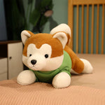 High Quality Cute Lying Akita Dog Plush Toys Stuffed Animal Shiba Inu Chai Dog Sleep Boyfriend Pillow Doll Girls Gift