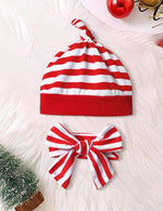 Baby Girl Christmas Outfit Baby Girl Long Sleeve Rompers Striped Pant Sets My First Christmas Baby Girl Outfit