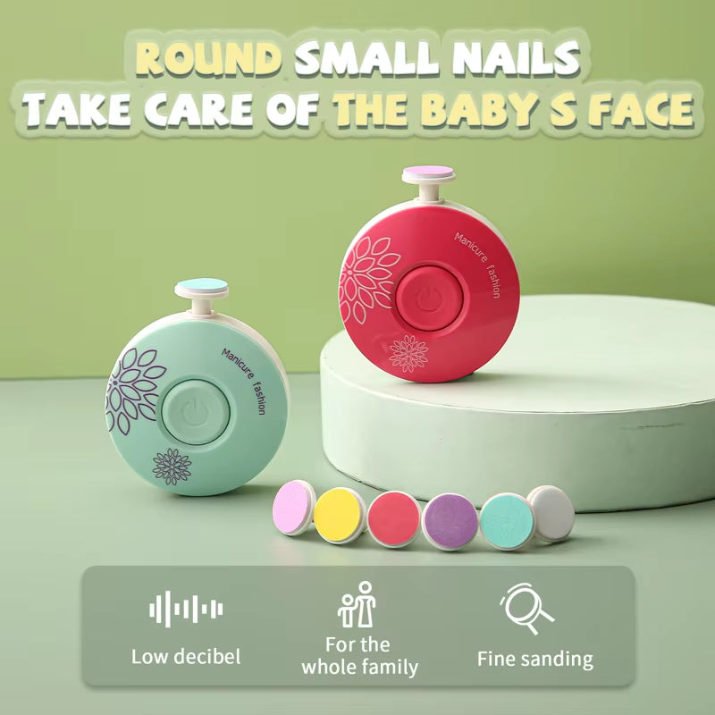 Baby Electric Nail Trimmer Kid Nail Polisher Tool Nail Clippers Baby Care Kit Manicure Set Easy to Trim Nail Clipper for Newborn