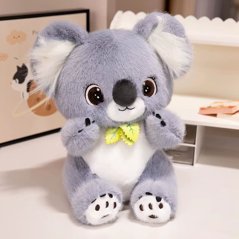 35CM Cute Zoo Animals Plush Toy Koalas Raccoon Little Panda Plushie Doll Stuffed Soft Accompany Toys Funny Birthday Gift