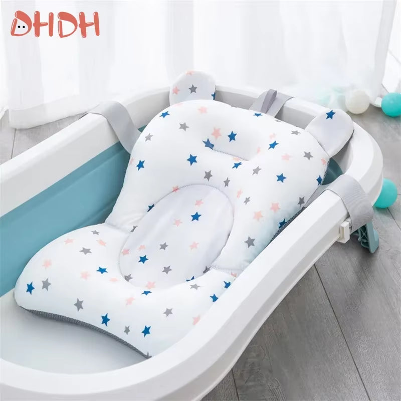 Baby Bathtubs Tub Pad Non-Slip Bathtub Seat Support Mat Newborn Safety Security Foldable Bath Support Cushion Baby Goods